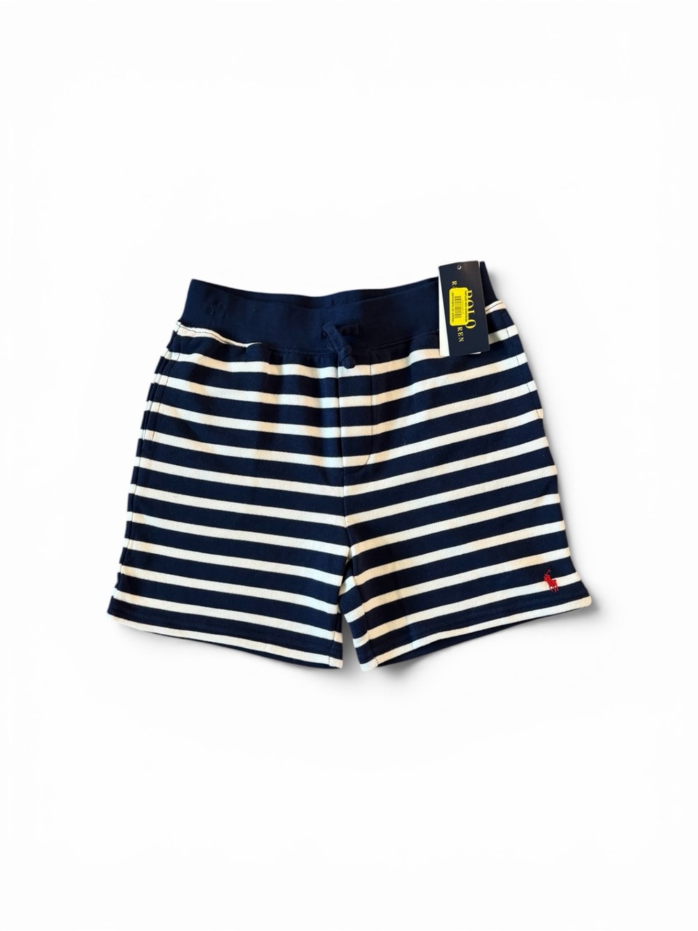 Polo by Ralph Lauren Navy/White Stripe Cotton Shorts New With Tag Boys M(10-12)